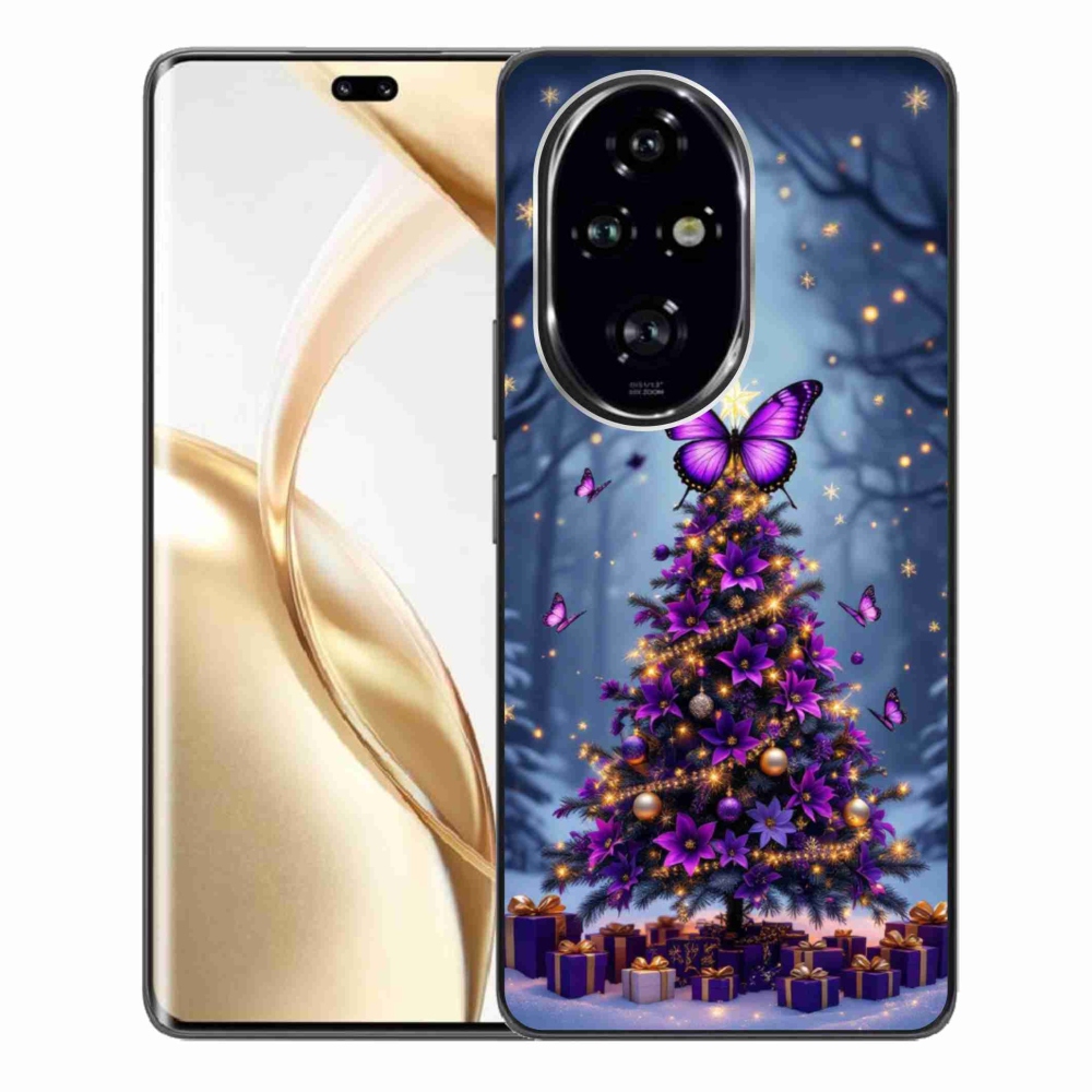 mmCase gél tok az Honor 200 Pro 5G-hez – pillangós karácsonyfa