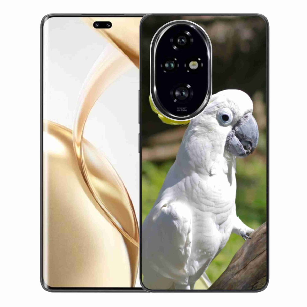 Zselés borítás mmCase a Honor 200 Pro 5G készülékhez - papagáj kakadu 2