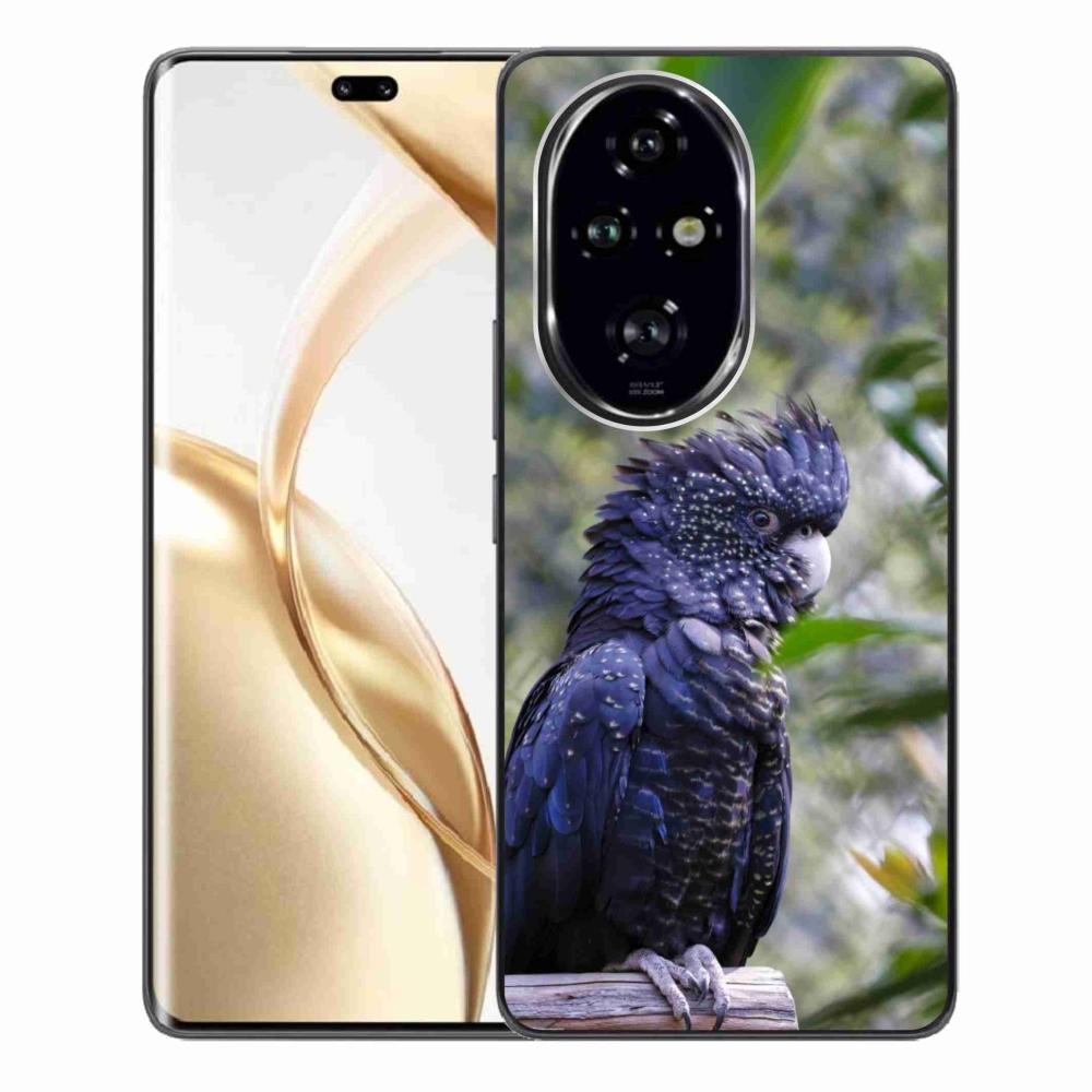 mmCase géltok az Honor 200 Pro 5G-hez – fekete kakadu papagáj