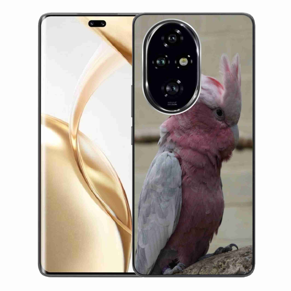 Zselés borítás mmCase a Honor 200 Pro 5G készülékhez - papagáj kakadu rózsaszínű