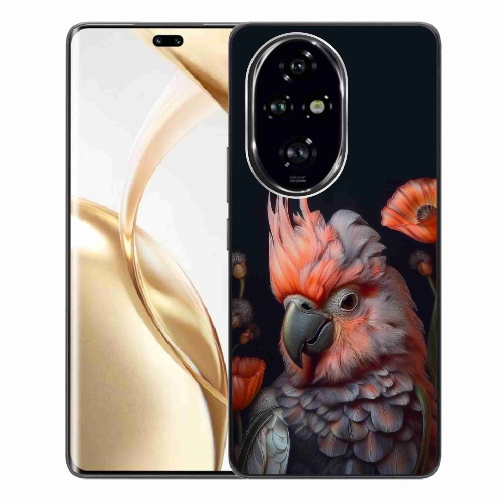mmCase gél tok az Honor 200 Pro 5G-hez – színes kakadu papagáj