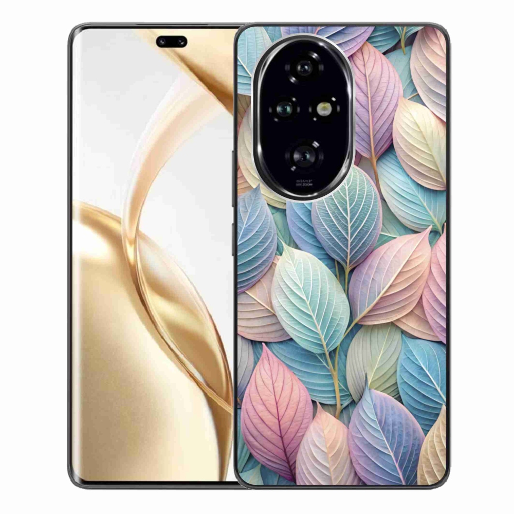 Zselés borító mmCase a Honor 200 Pro 5G készülékhez - pasztell levelek