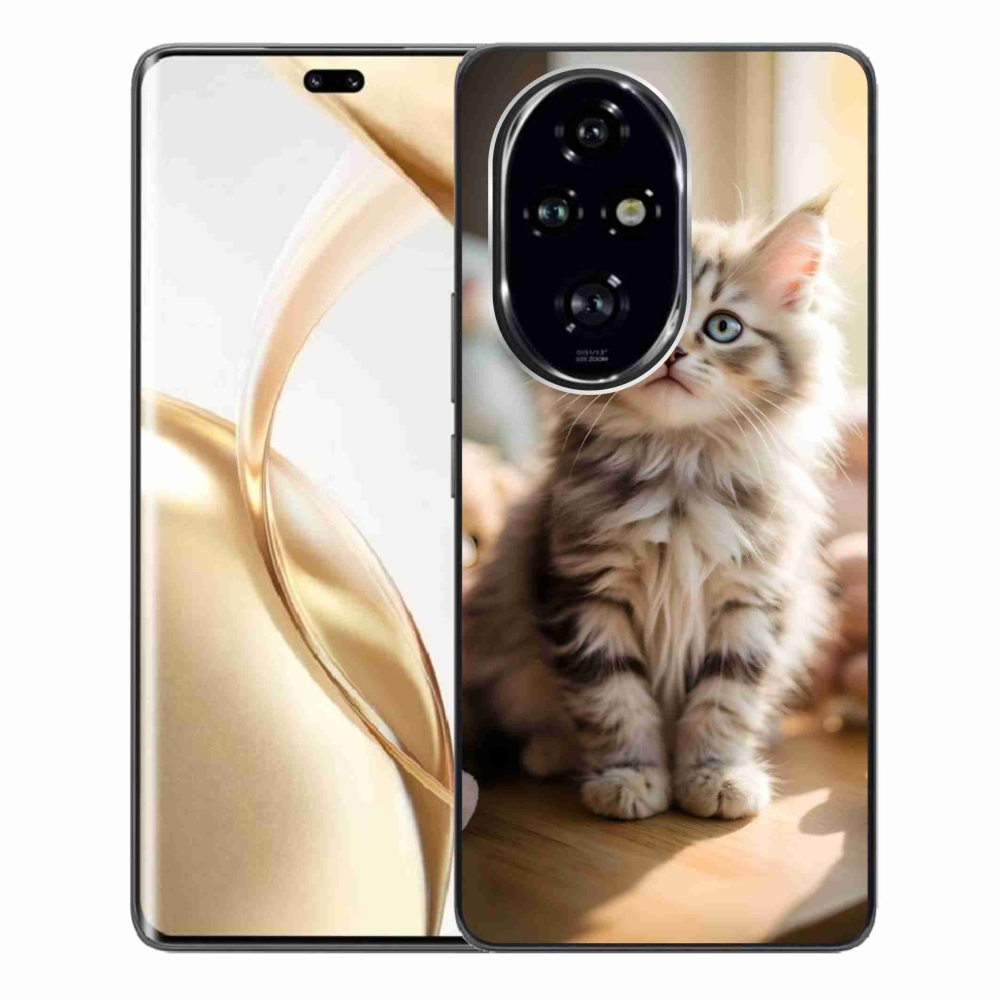 mmCase gél tok az Honor 200 Pro 5G-hez – aranyos cica 10