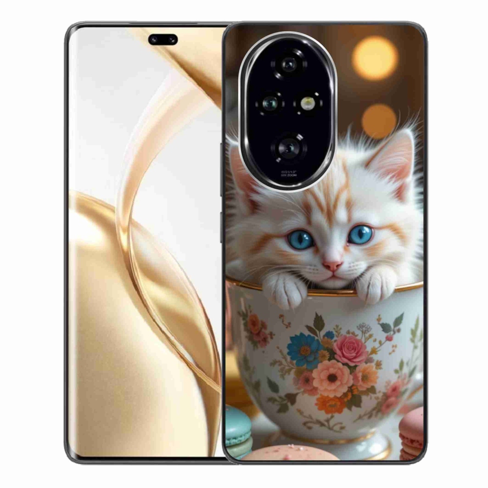Gél borító mmCase a Honor 200 Pro 5G számára - aranyos cica 6