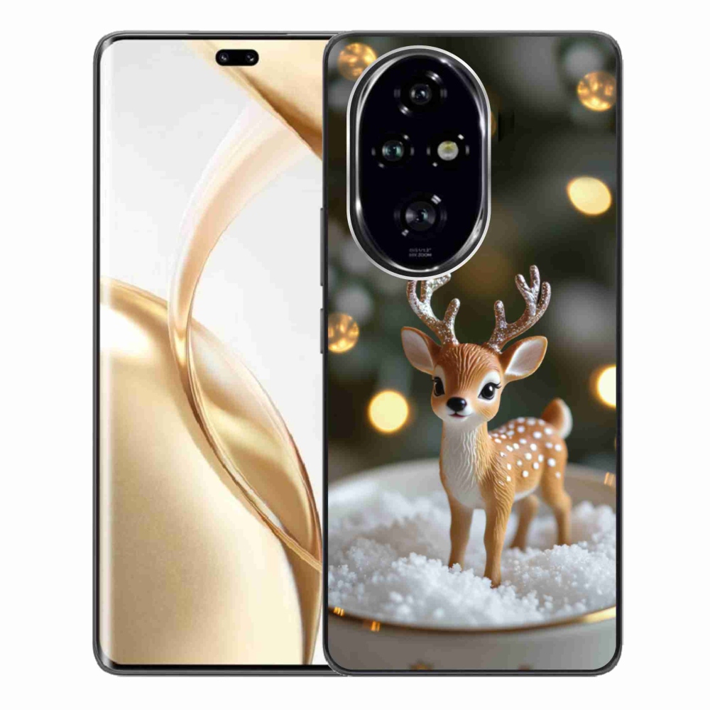 mmCase gél tok az Honor 200 Pro 5G-hez – aranyos karácsonyi rénszarvas