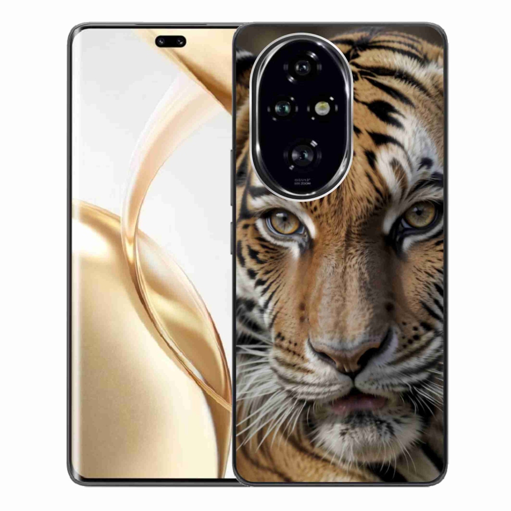 Zselés borítás mmCase a Honor 200 Pro 5G számára - tigris nézet