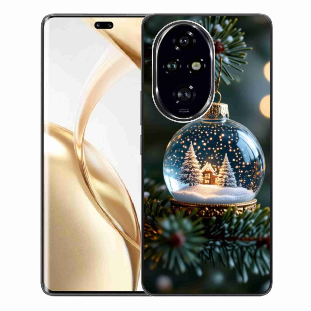 Zselés borítás mmCase a Honor 200 Pro 5G számára - Karácsonyi golyók 2