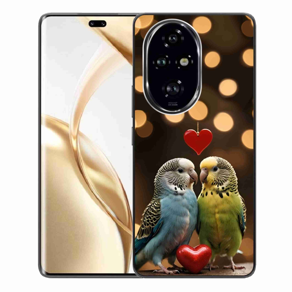 mmCase géltok az Honor 200 Pro 5G-hez – szerelmes papagájok