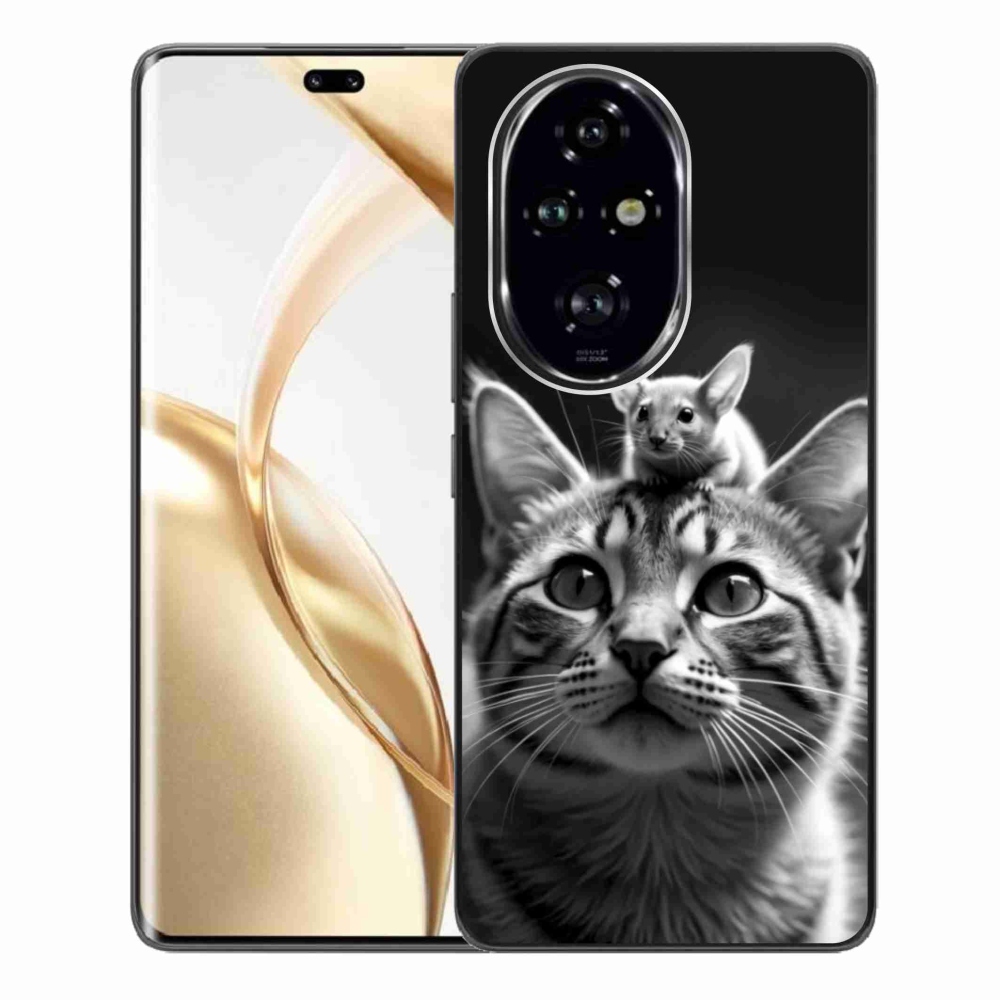 Zselés borítás mmCase a Honor 200 Pro 5G számára - állati barátság 2