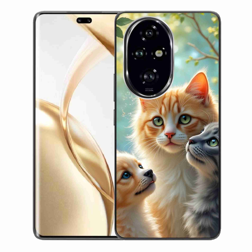 Zselés borítás mmCase a Honor 200 Pro 5G számára - állati barátság 2