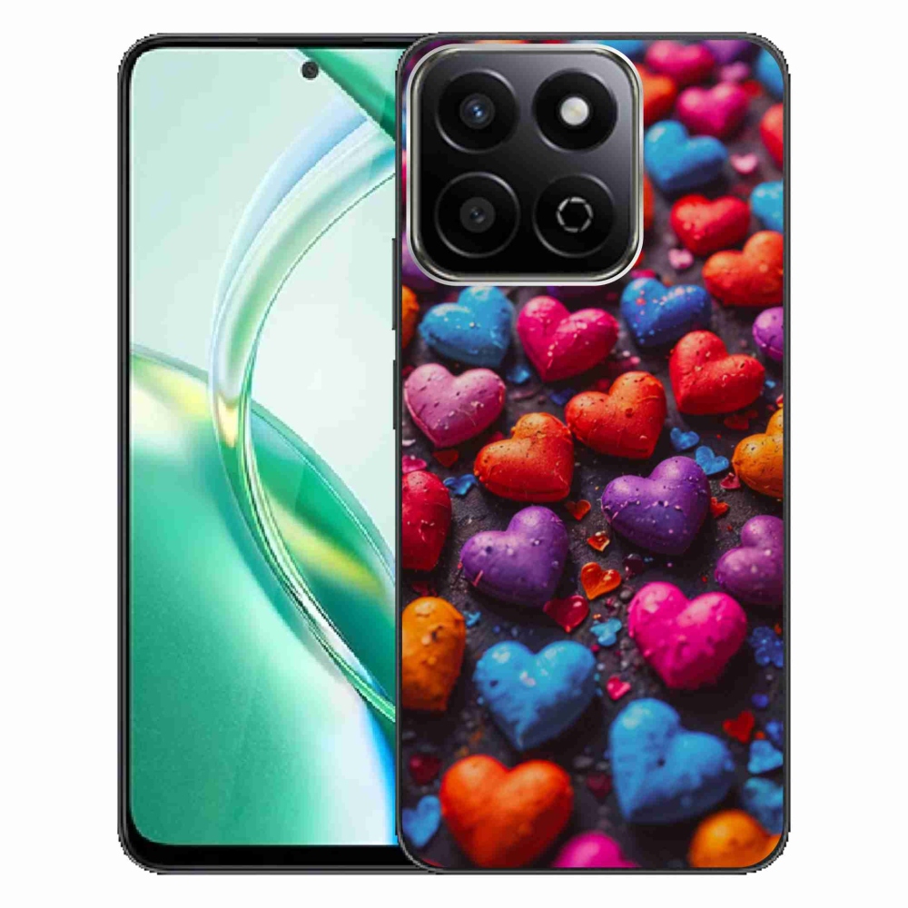 Zselés borító mmCase a Honor 200 Smart 5G készülékhez - színes szív