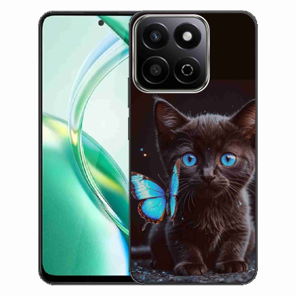 Zselés borítás mmCase a Honor 200 Smart 5G készülékhez - fekete cica 3