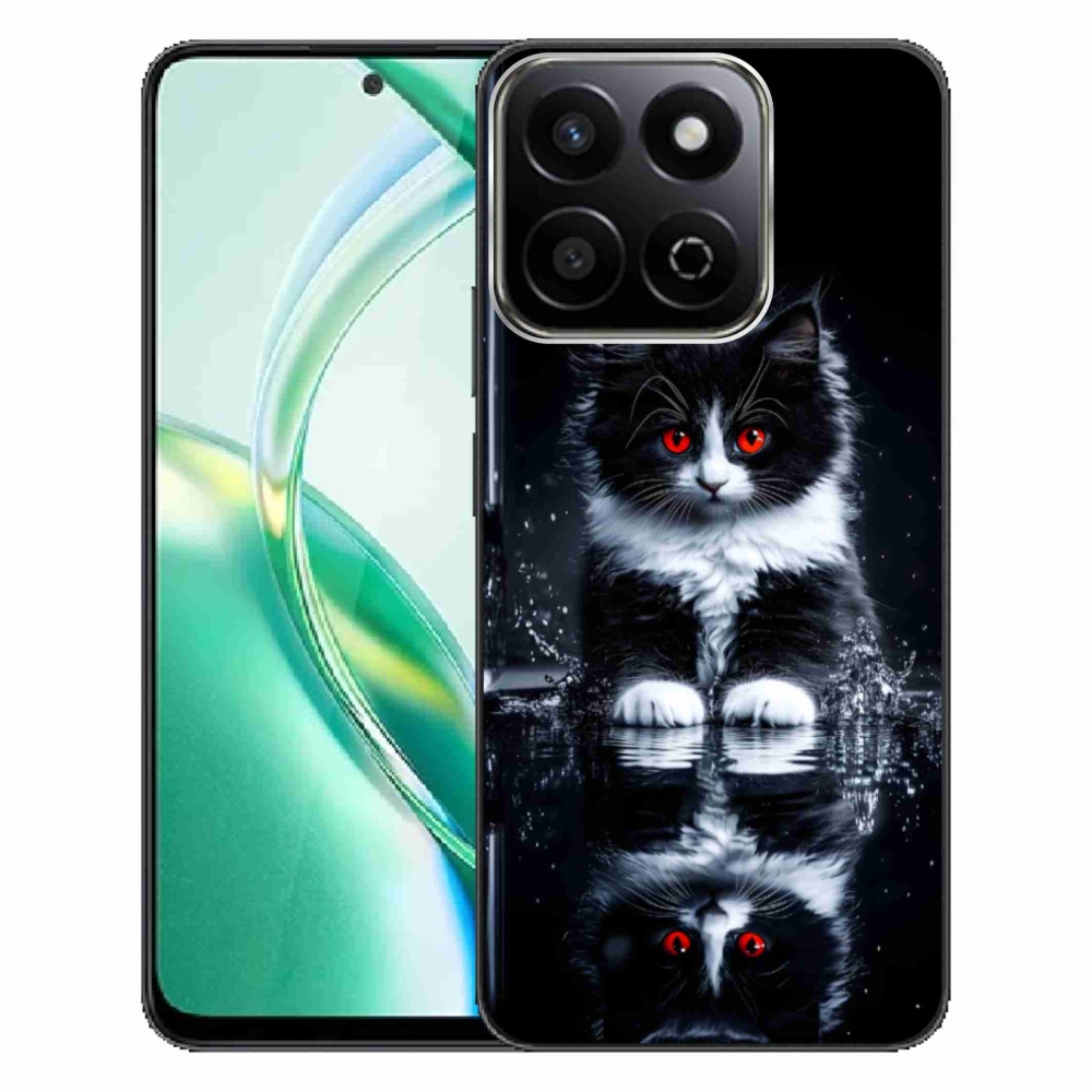 Zselés borító mmCase a Honor 200 Smart 5G készülékhez - fekete-fehér cica