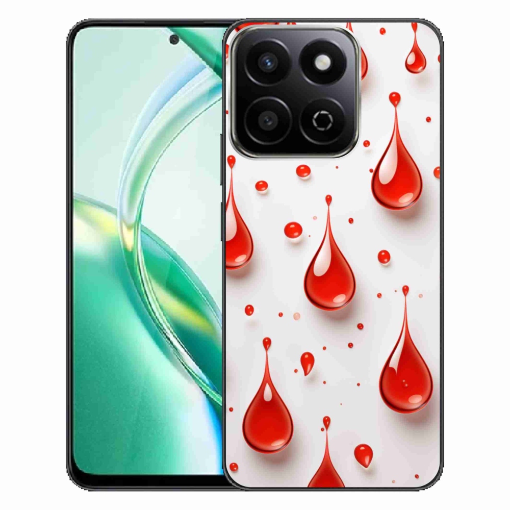 Zselés borító mmCase a Honor 200 Smart 5G készülékhez - piros cseppek