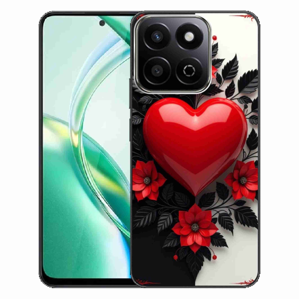 Zselés borító mmCase a Honor 200 Smart 5G készülékhez - piros szív