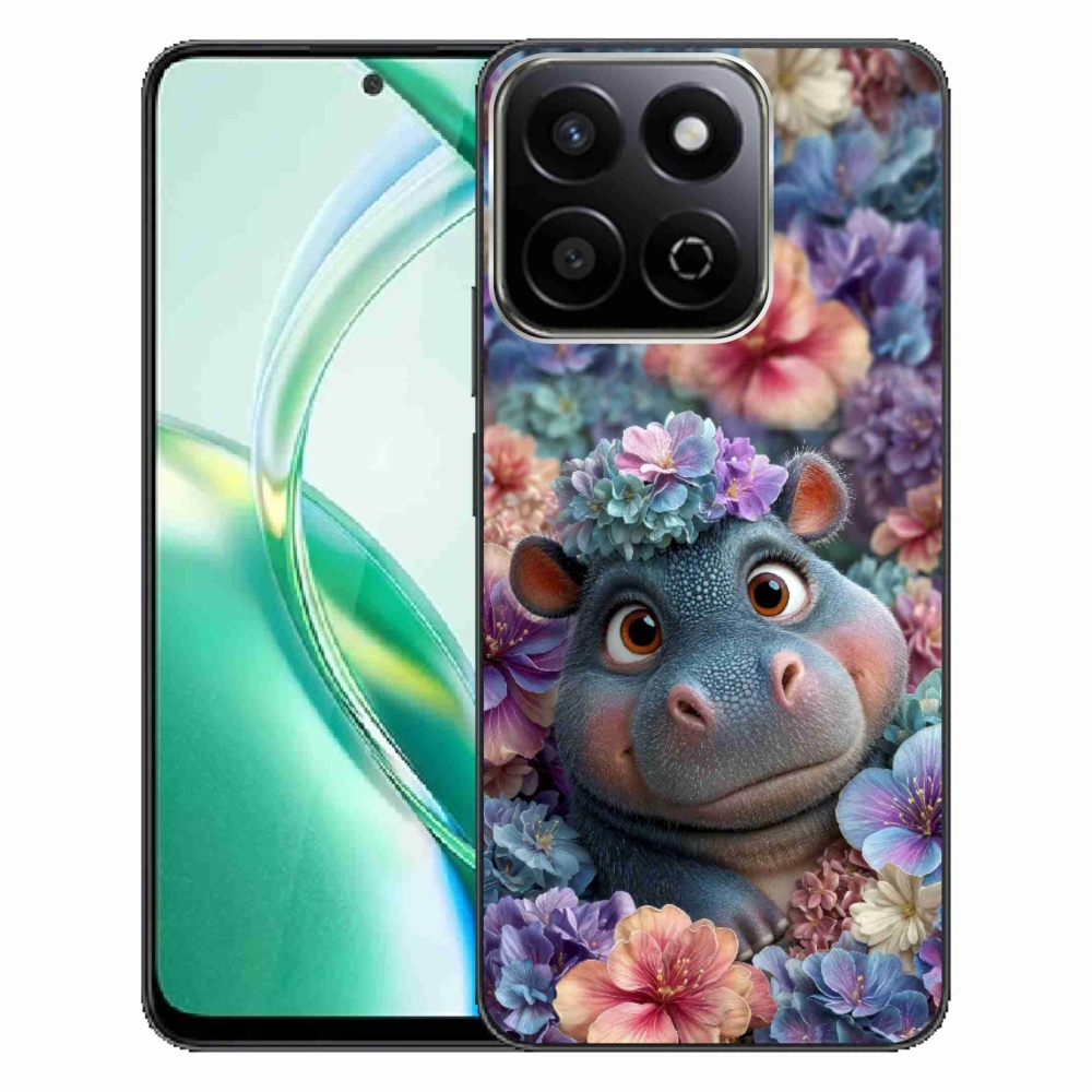 mmCase géltok az Honor 200 Smart 5G-hez – virágok között úszó víziló