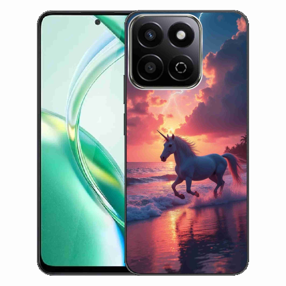 Gél borítás mmCase a Honor 200 Smart 5G készülékhez - egyszarvú a tengerparton