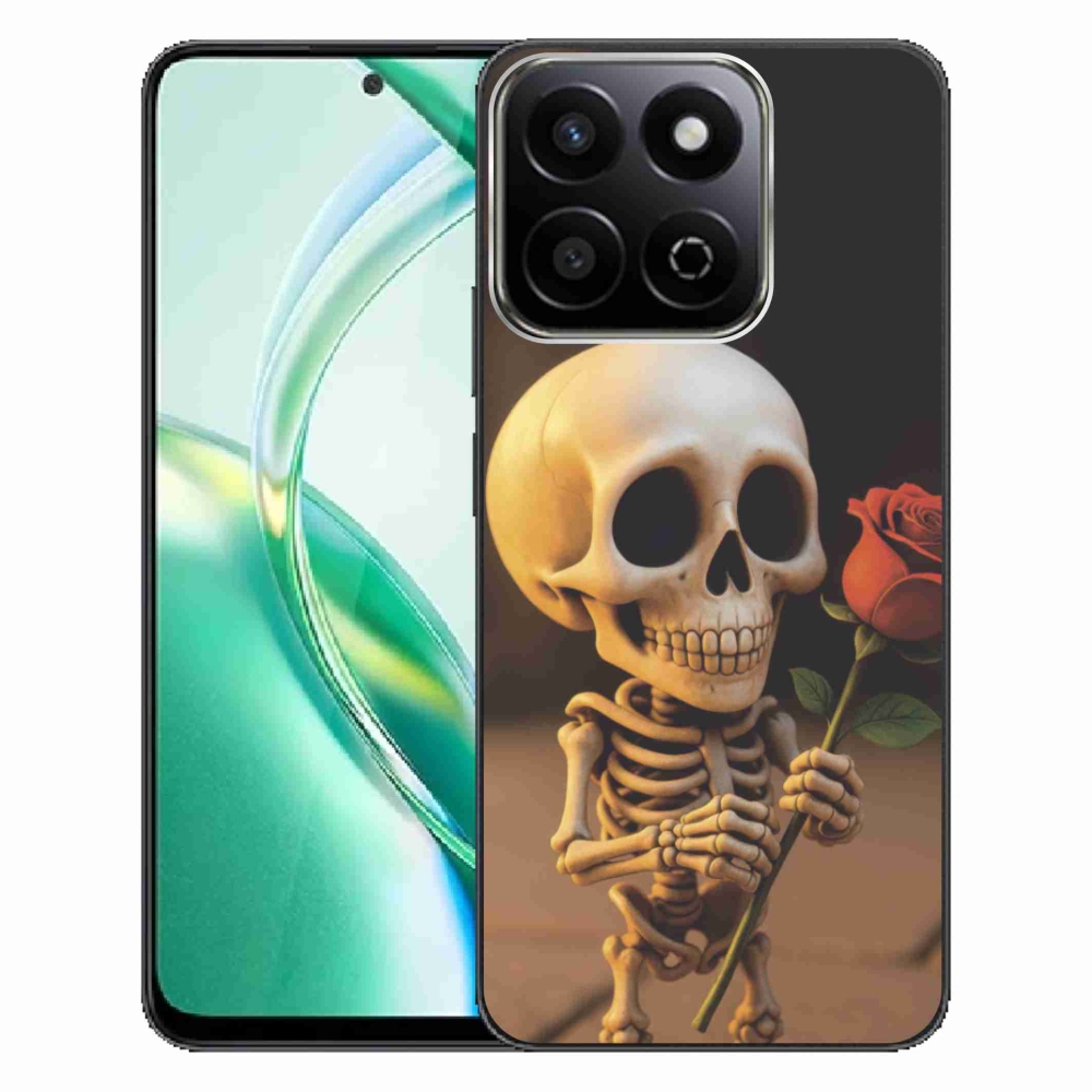 Zselés borítás mmCase a Honor 200 Smart 5G készülékhez - csontváz rózsával