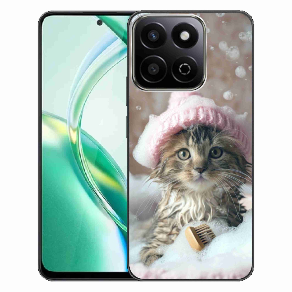 Zselés borítás mmCase a Honor 200 Smart 5G készülékhez - cica és fürdés