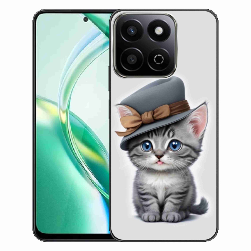 Zselés borító mmCase a Honor 200 Smart 5G készülékhez - cica sapkával