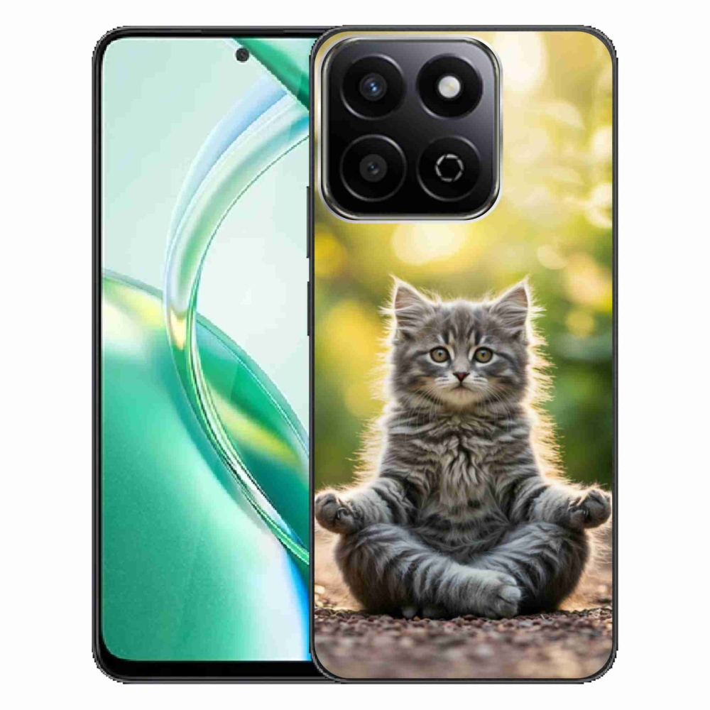 Zselés borító mmCase a Honor 200 Smart 5G készülékhez - meditáló cica