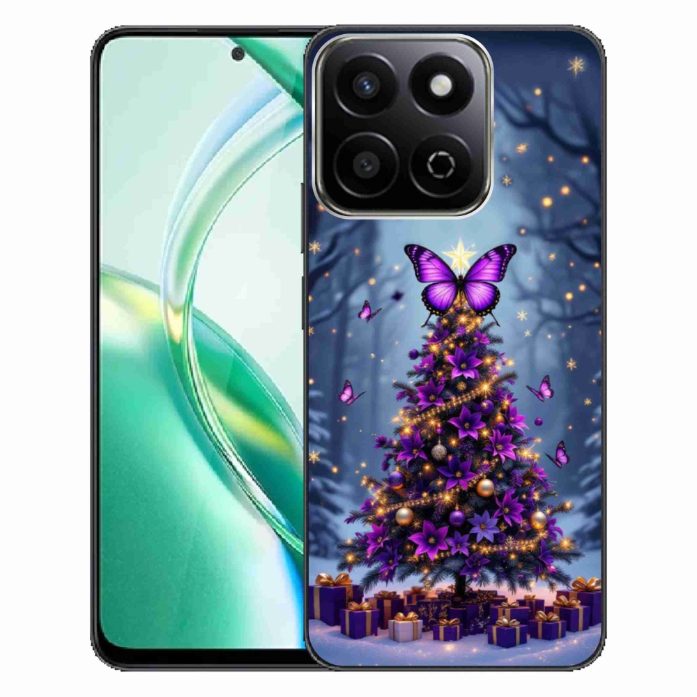 mmCase gél tok az Honor 200 Smart 5G-hez – pillangós karácsonyfa