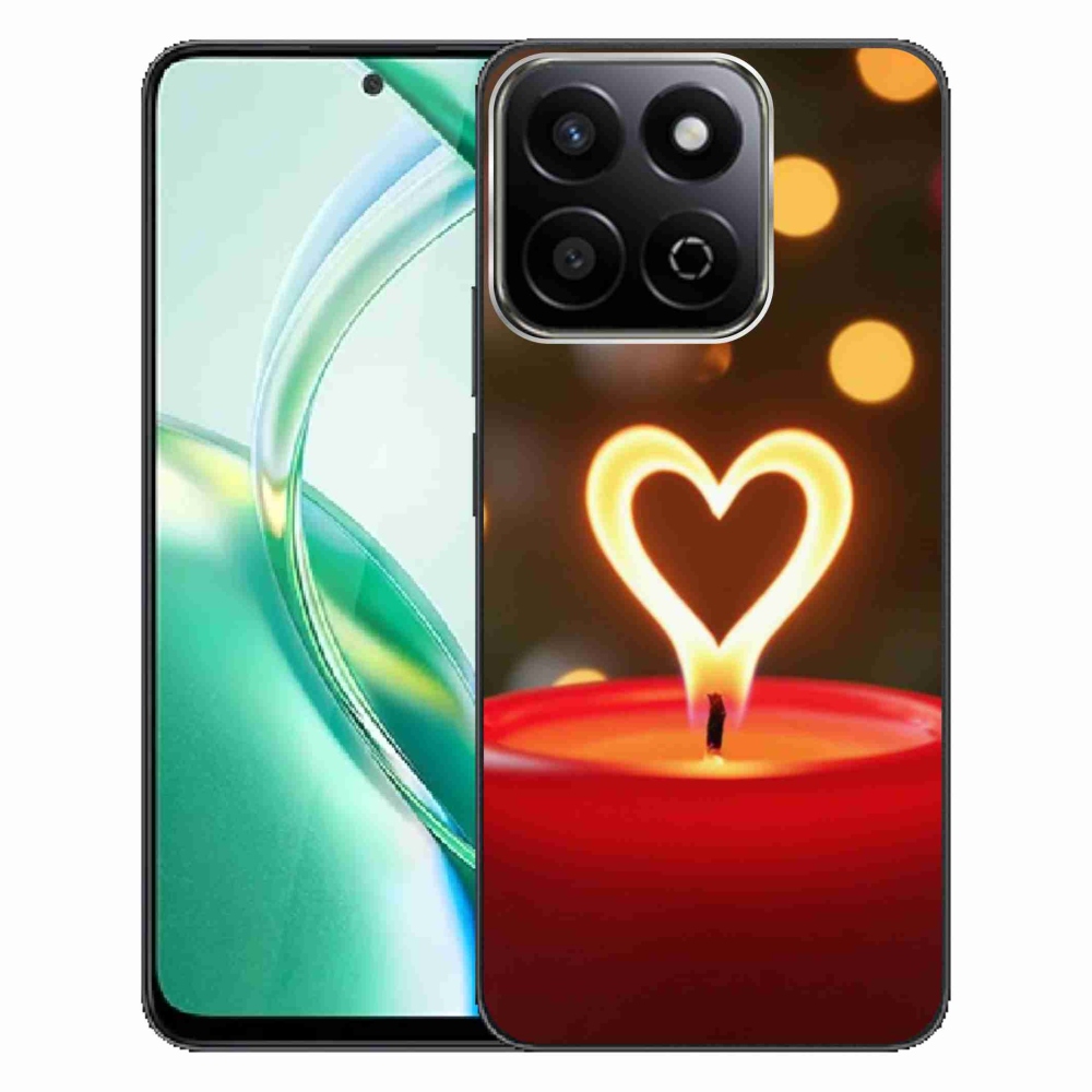 Zselés borítás mmCase a Honor 200 Smart 5G készülékhez - lángoló szív