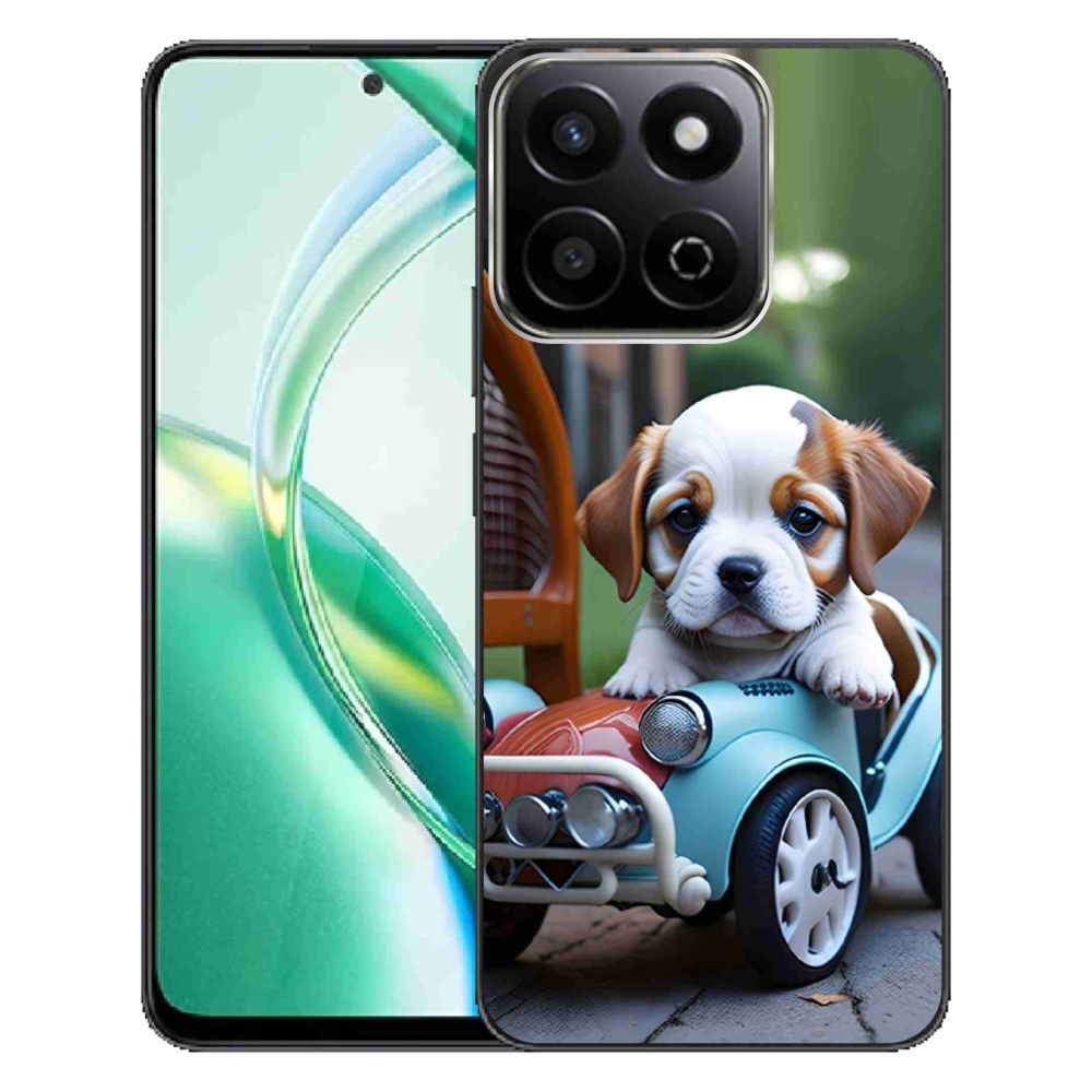 mmCase géltok az Honor 200 Smart 5G-hez – kiskutya retro autóban