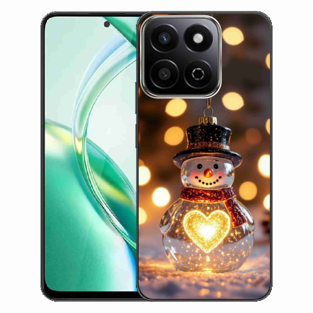 mmCase gél tok az Honor 200 Smart 5G-hez – világító karácsonyi hóember