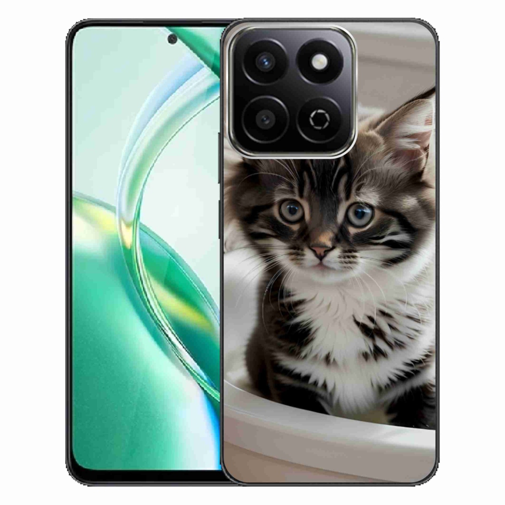 Zselés borító mmCase a Honor 200 Smart 5G készülékhez - kíváncsi cica