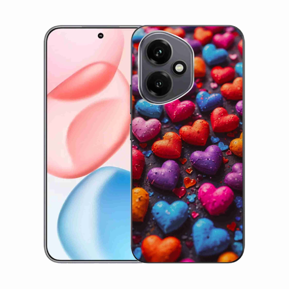 Zselés borító mmCase a Honor 400-hoz - színes szív