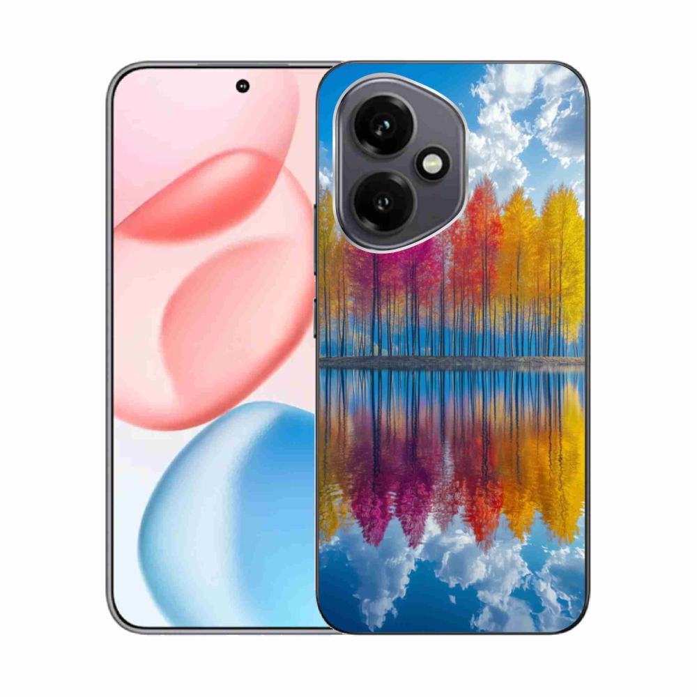 Zselés borító mmCase a Honor 400-hoz - színes fákhoz