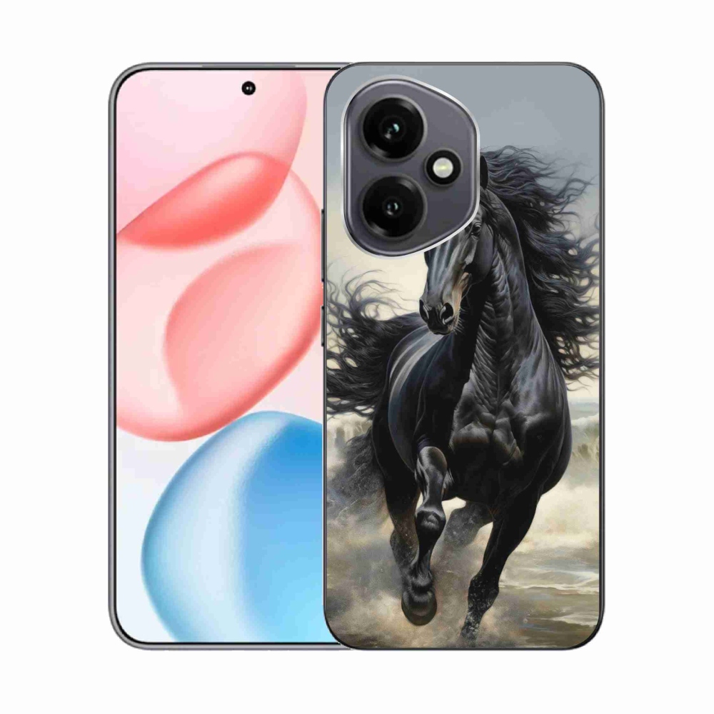 mmCase gélhuzat az Honor 400-hoz – futó fekete ló