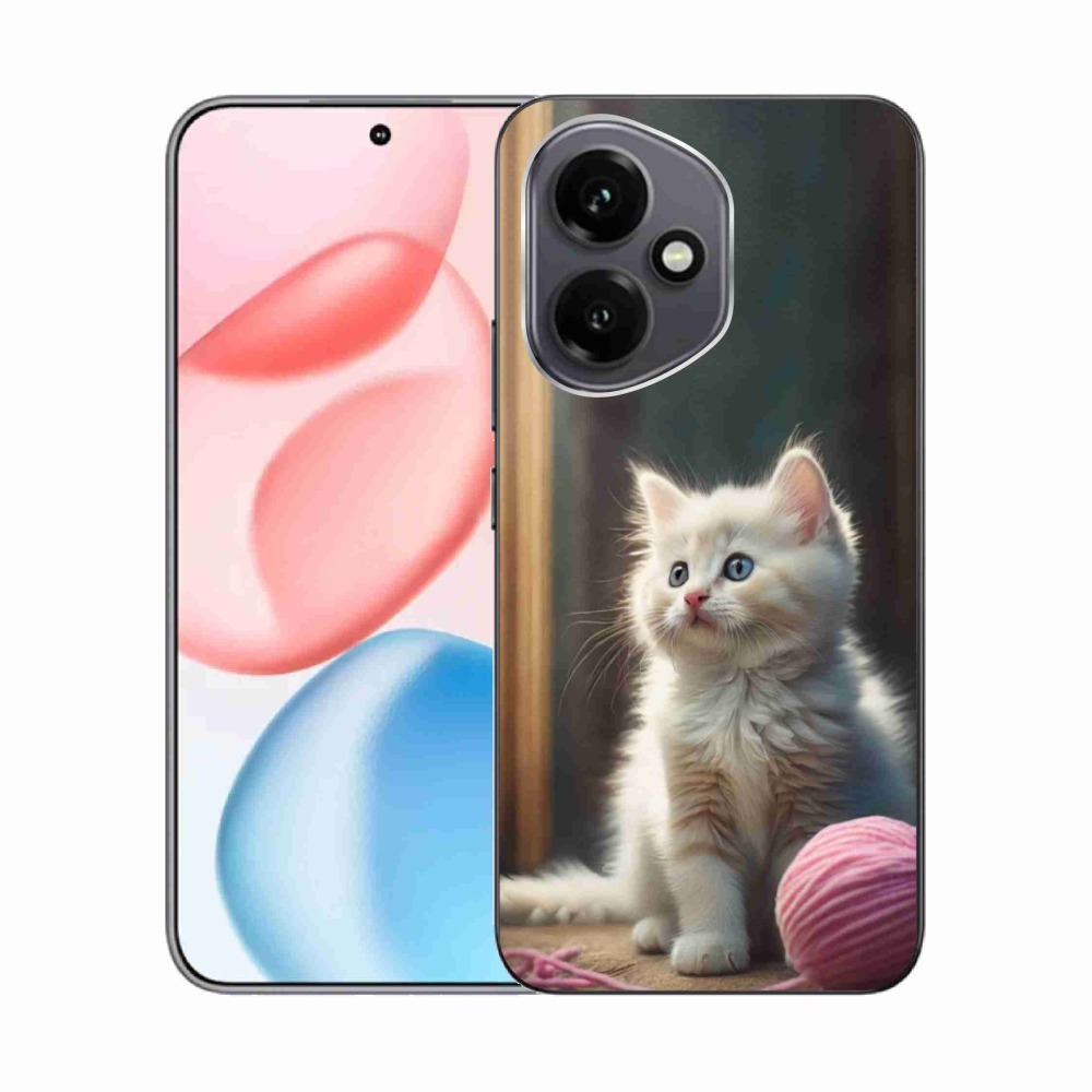 Zselés borítás mmCase a Honor 400-hoz - fehér cica 2