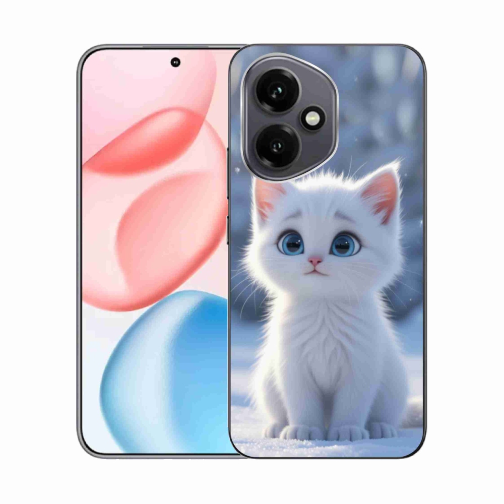 mmCase gél tok az Honor 400-hoz – fehér cica 3