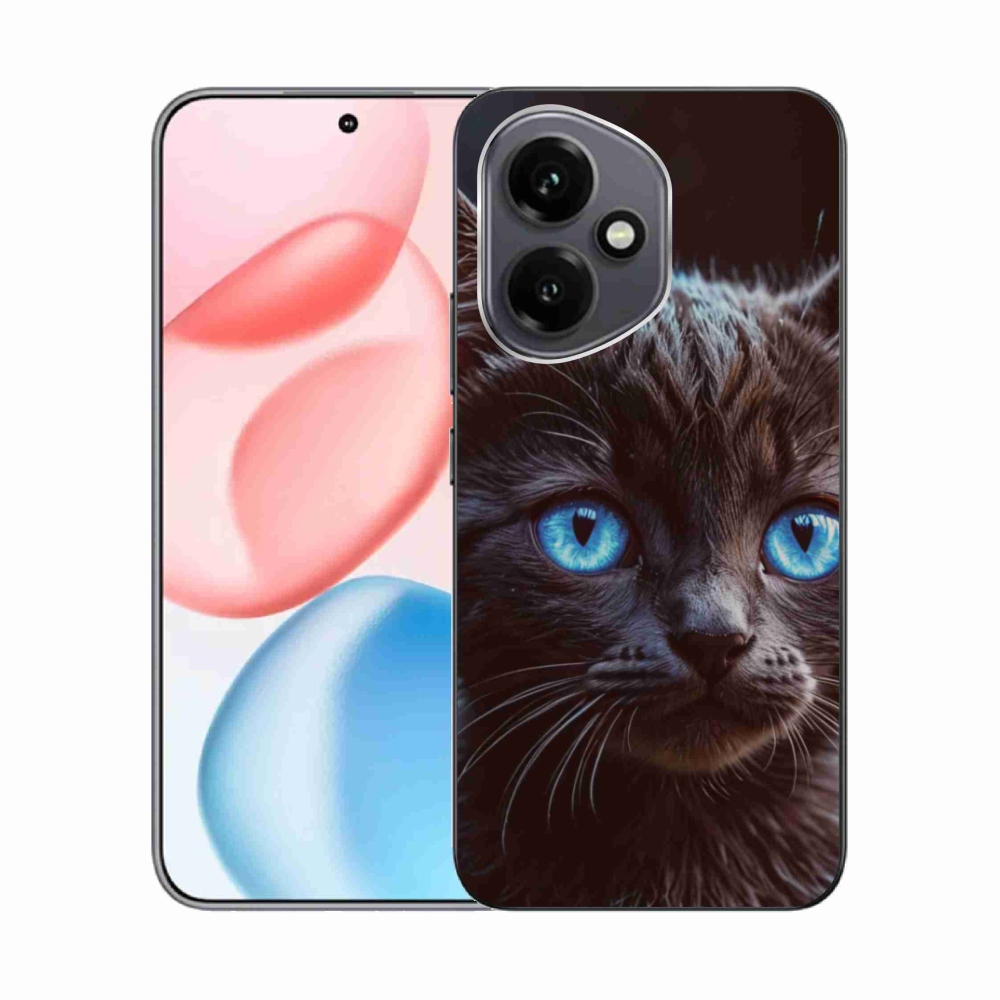 Zselés borítás mmCase a Honor 400-hoz - fekete cica 2