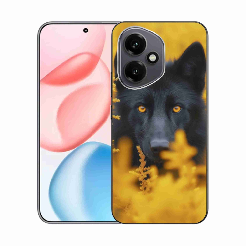 Zselés tok mmCase a Honor 400-hoz - fekete farkas 2