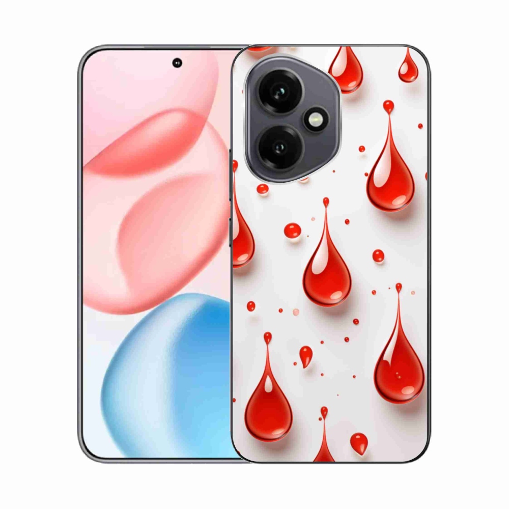 Zselés borítás mmCase a Honor 400-hoz - piros cseppek
