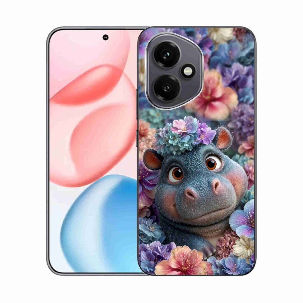 mmCase géltok az Honor 400-hoz – virágokkal díszített kis víziló