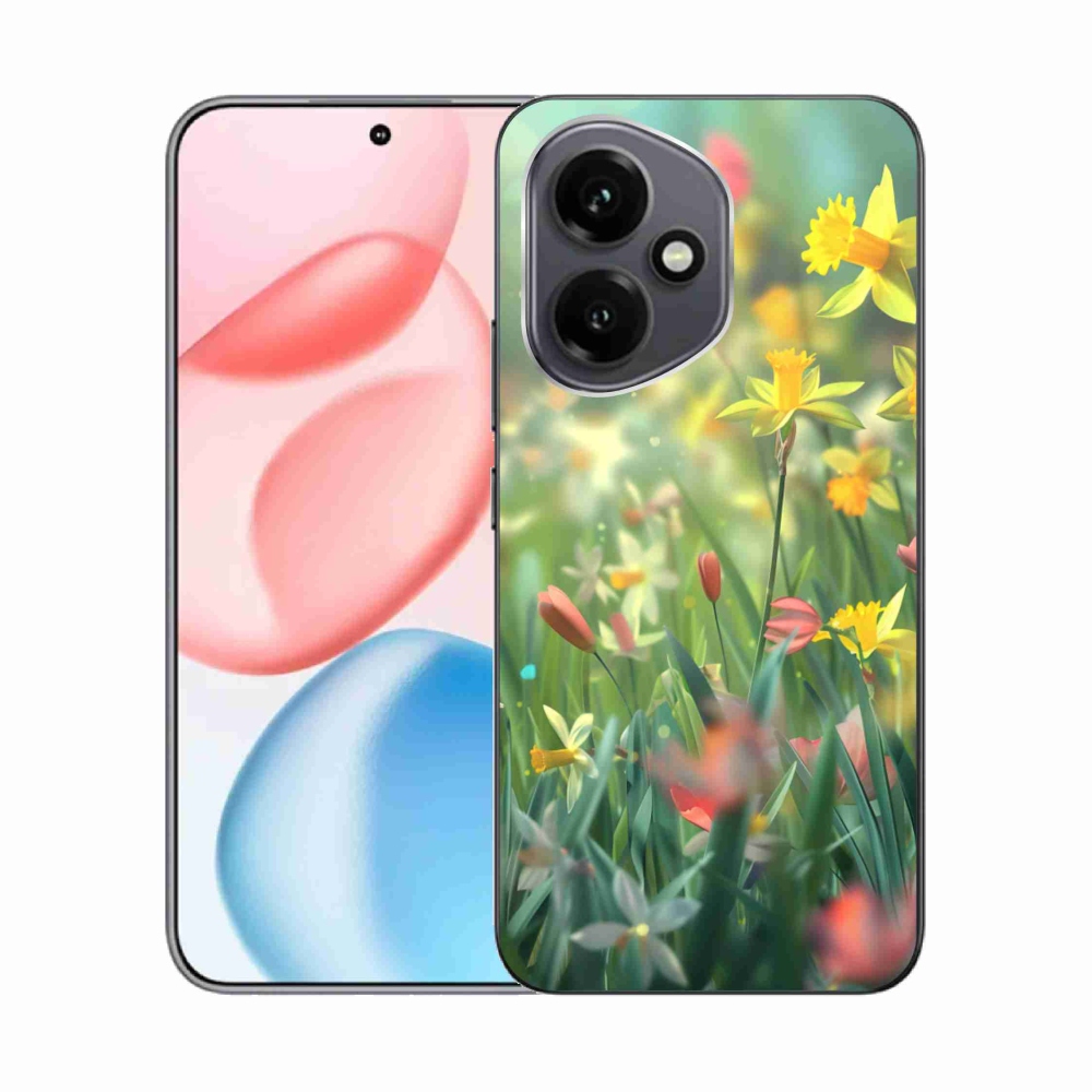 Zselés borító mmCase a Honor 400-hoz - tavaszi virágok