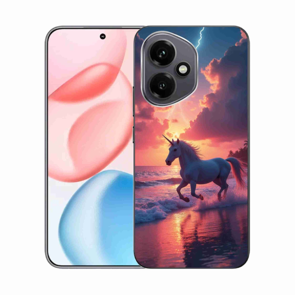 Zselés borítás mmCase a Honor 400-hoz - egyszarvú a tengerparton