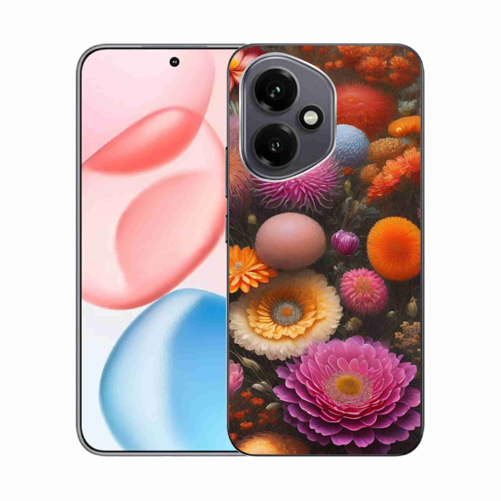 Zselés borító mmCase a Honor 400-hoz - virágos kompozíció