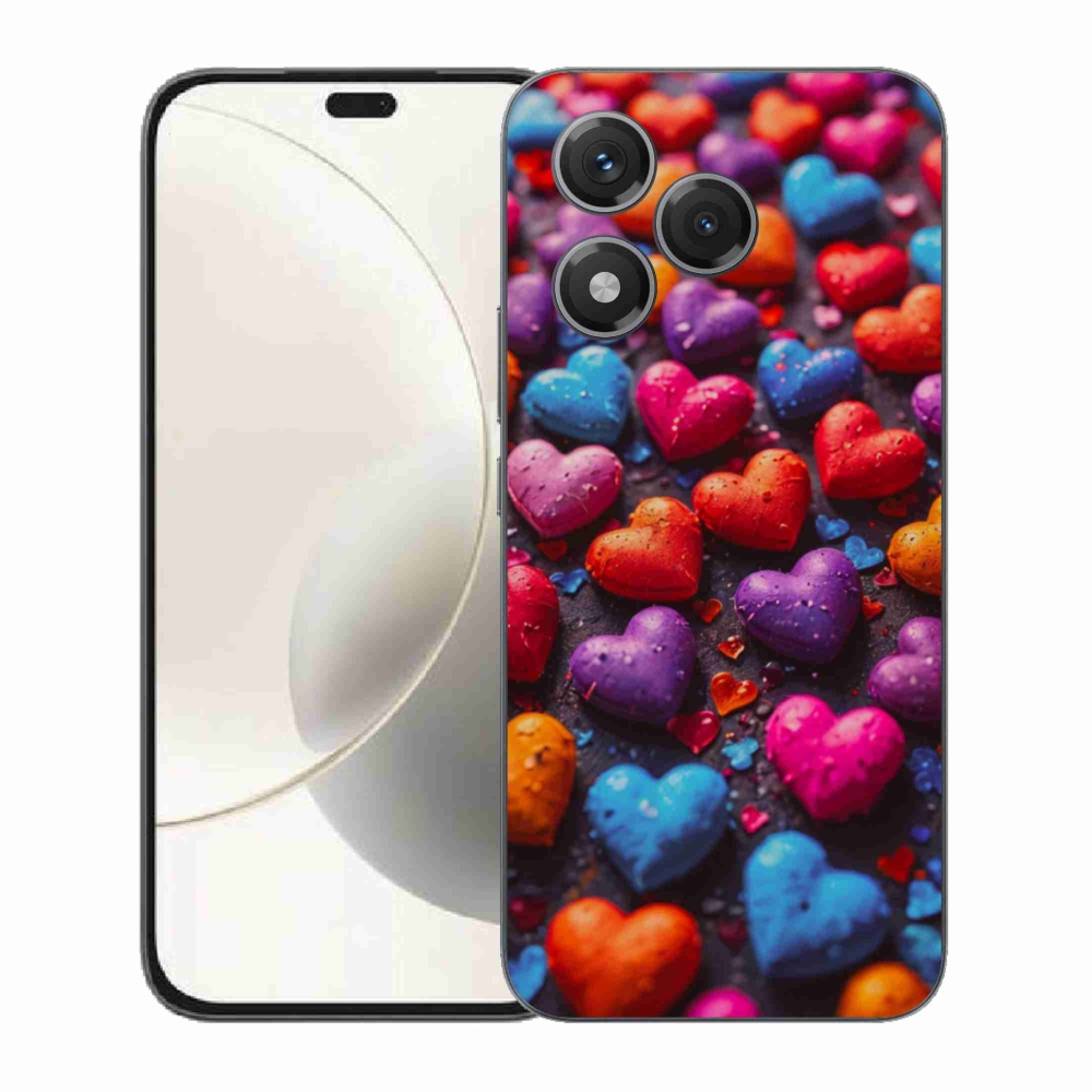 Zselés borítás mmCase a Honor 400 Lite készülékhez - színes szív