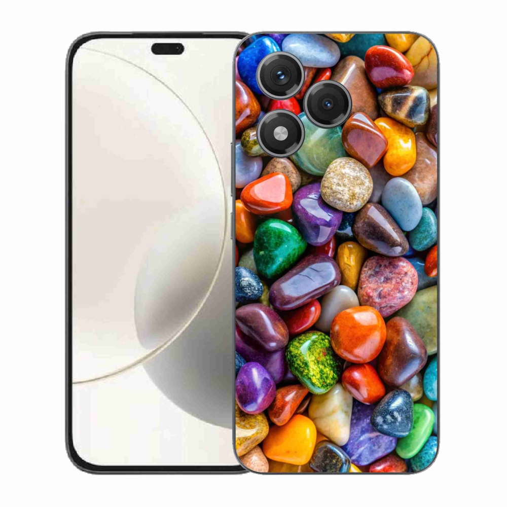 Zselés borítás mmCase a Honor 400 Lite-hoz - színes strasszkövek