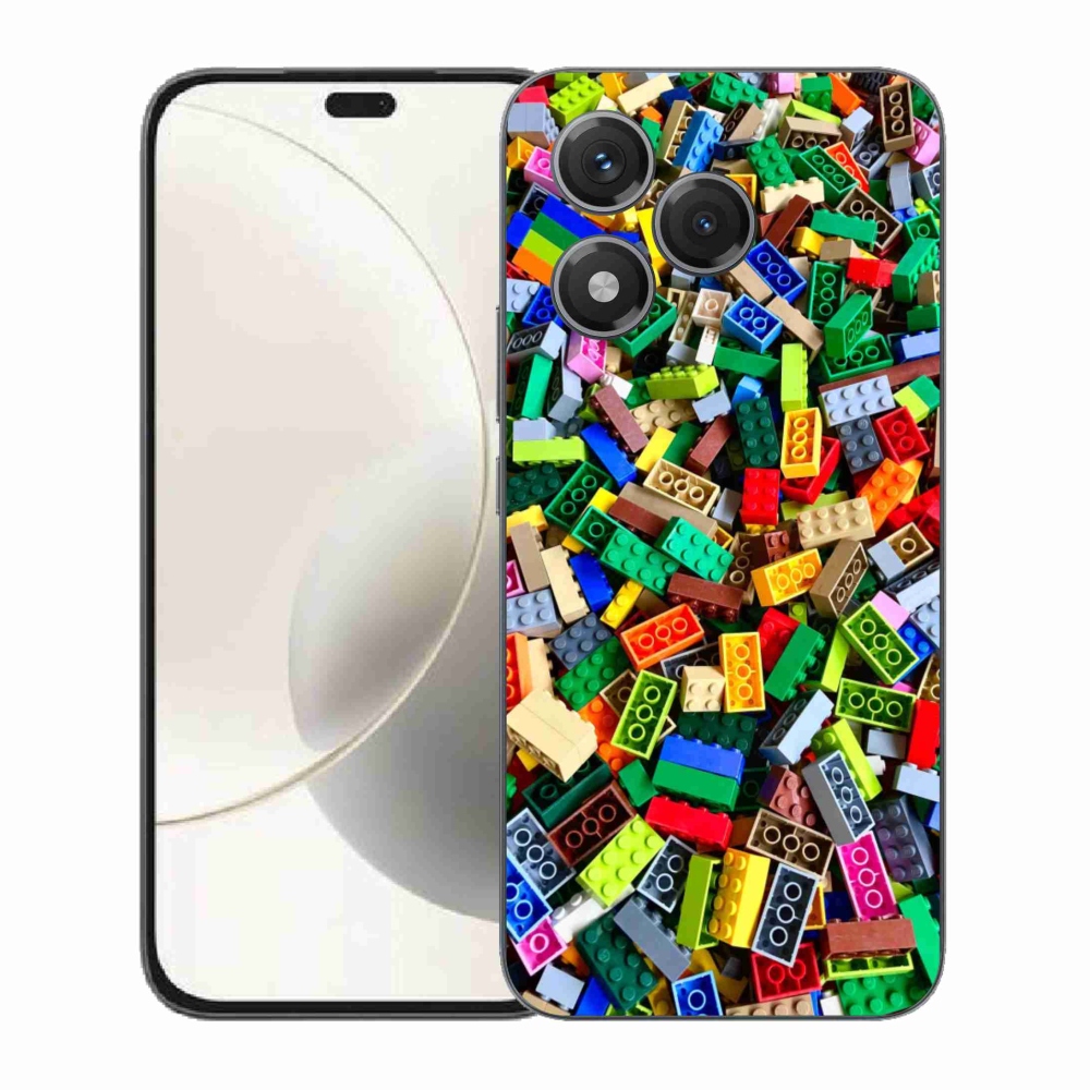 Zselés borítás mmCase a Honor 400 Lite készülékhez - színes építőelemek