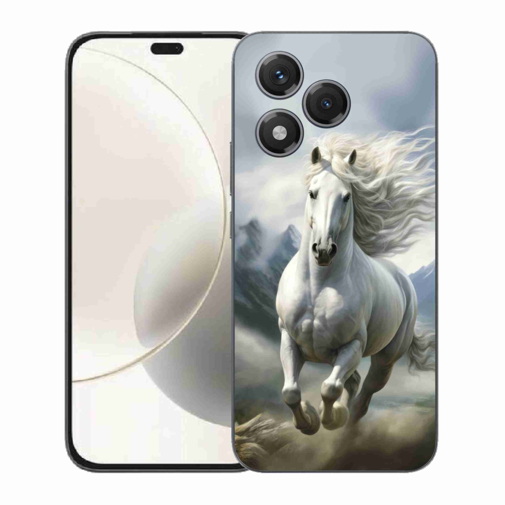 mmCase gél tok az Honor 400 Lite-hoz – futó fehér ló 3
