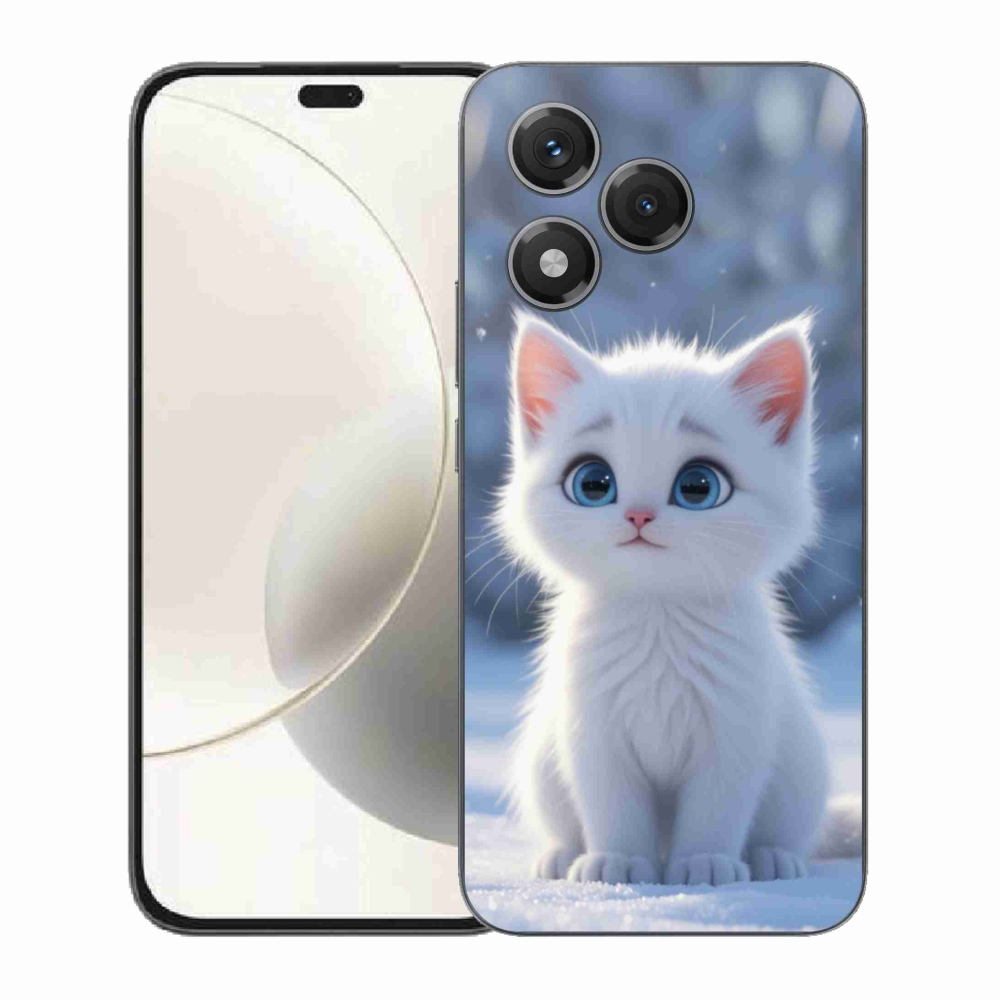 mmCase gél tok az Honor 400 Lite-hoz – fehér cica 3