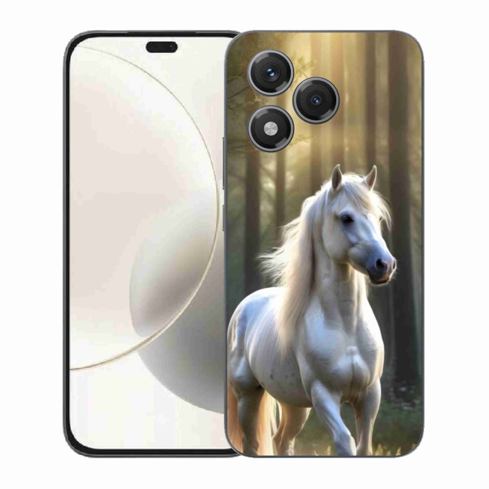 Zselés borítás mmCase a Honor 400 Lite-hoz - fehér ló 3