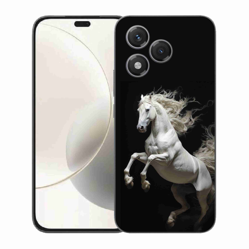 Zselés borítás mmCase a Honor 400 Lite-hoz - fehér ló 4