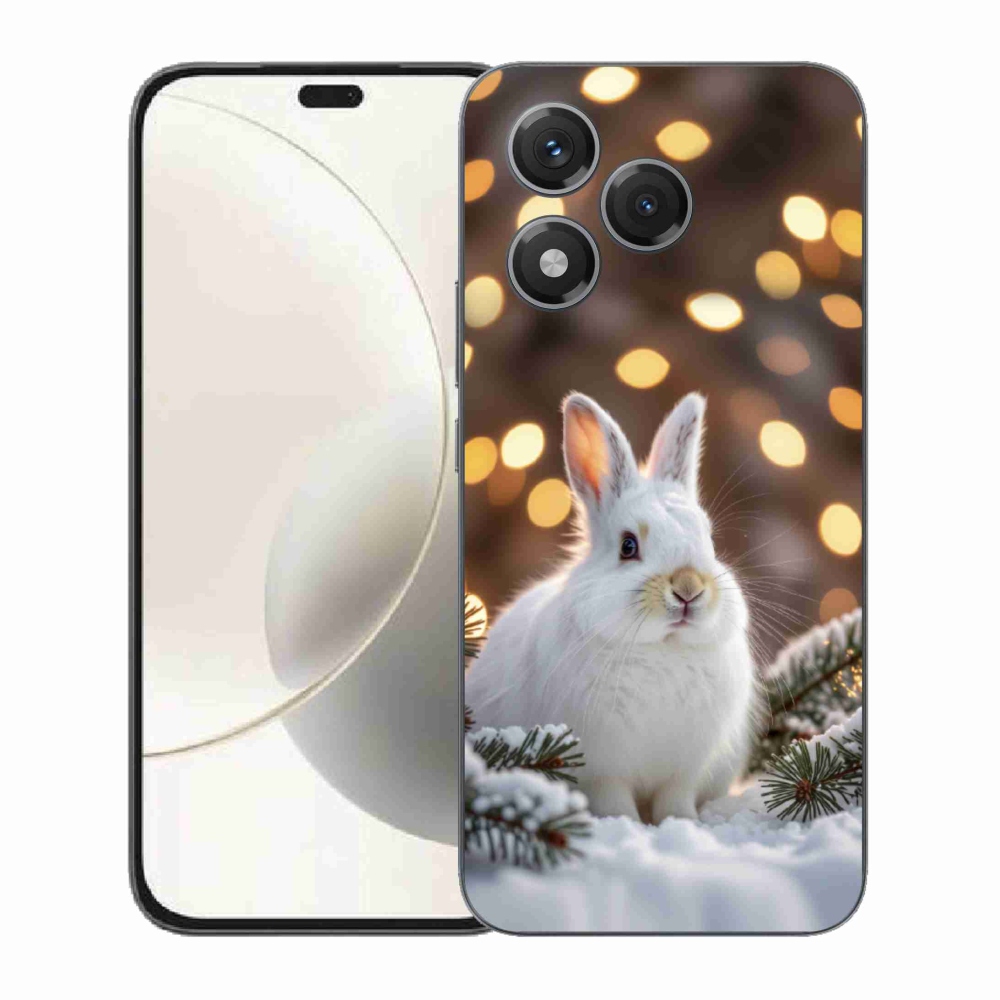 mmCase gél tok az Honor 400 Lite-hoz – fehér nyúl